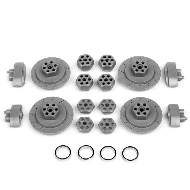 Hpi 12Mm Hex Hub, Disc + Caliper Set Silver Suit E10 - Hpi-85608 1