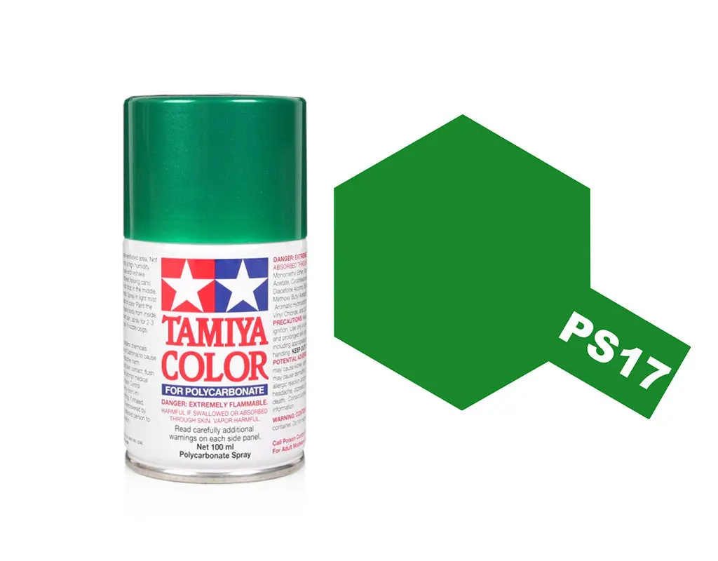 Ps-17 Metallic Green Polycarbonate Spray Paint 1