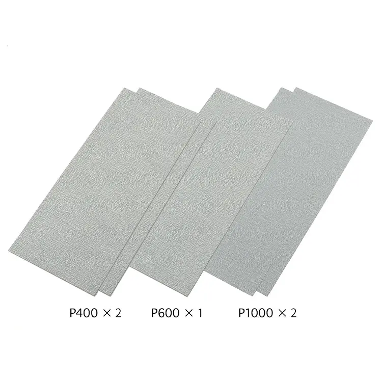 Tamiya Fine Sandpaper Set P400, P600, P1000 5Pcs - 87010 1
