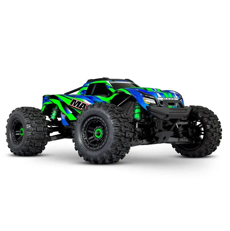 Traxxas Wide Maxx Green 1:10 2400Kv Brushless Monster Truck With 2.4Ghz Radio & Tsm - 89086-4Grn 1