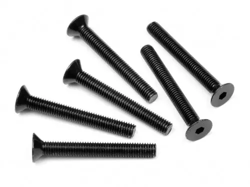 Hpi 5X40mm Hex Drive Countersunk Head Screws 6Pcs - Hpi-94737 1