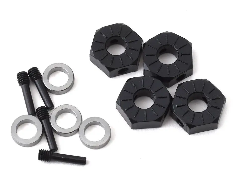 Axial 12Mm Alloy Wheel Hex Set W/ Screw Shafts & Spacers 4Pcs - Axi232018 1