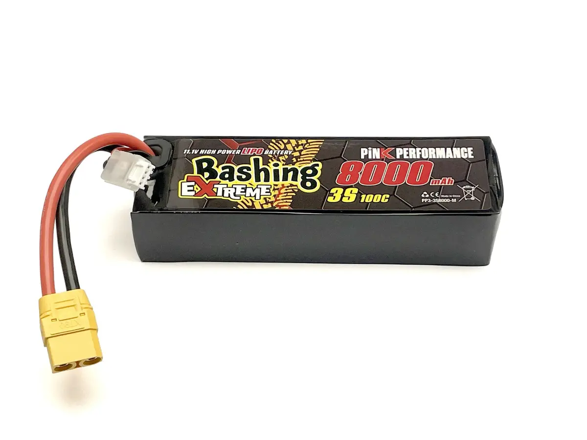 3S 11.1V 8000Mah 100C Extreme Bashing Lipo Battery - Multi Connector 1