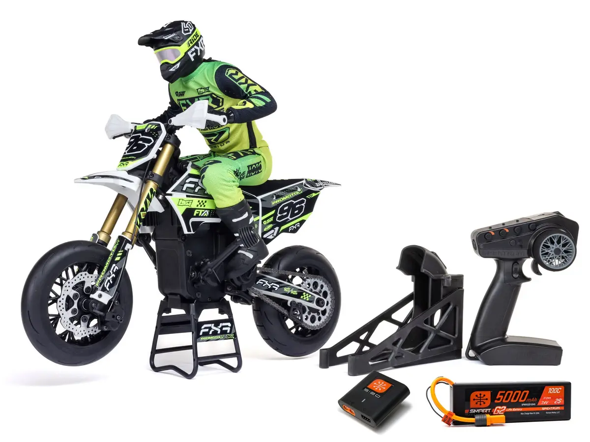 Promoto-Sm Fxr Supermoto 1/4Th Motorcycle Rtr - (Battery & Charger) 1