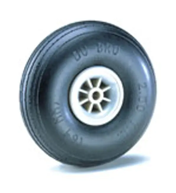 Dubro 63.5Mm Treaded Lightweight Wheels 2Pcs - Dbr250tl 1