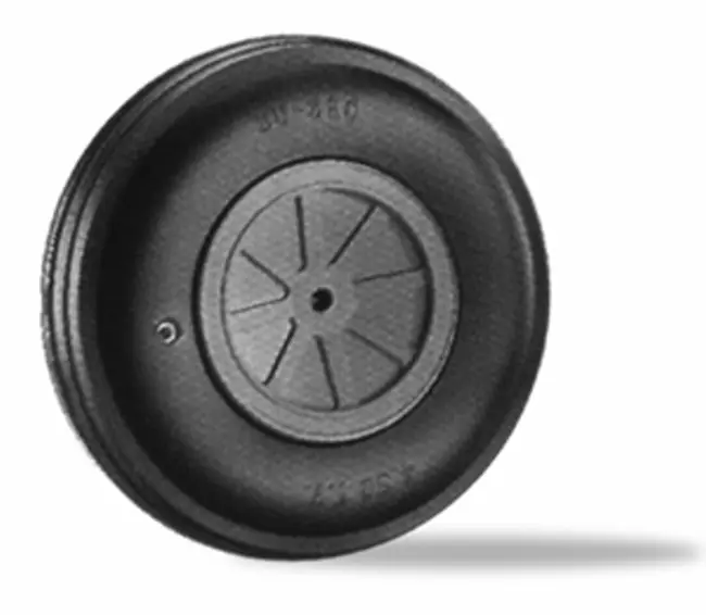 Dubro 102Mm Large Scale Treaded Wheel 1Pc - Dbr400tv 1