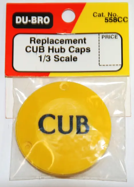 Dubro 1/3 Scale Cub Hub Caps 2Pcs - Dbr558cc 1