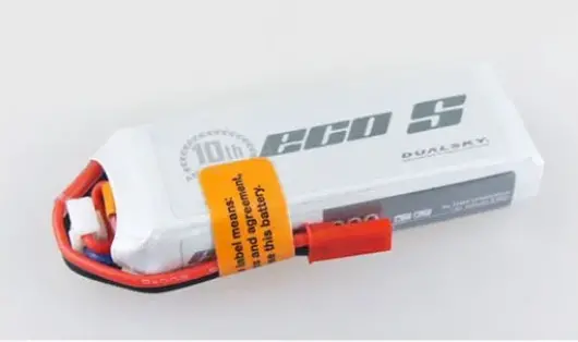Dualsky 800Mah 7.4V 25C Eco Lipo Battery Soft Case Jst - Dsbxp08002eco 1