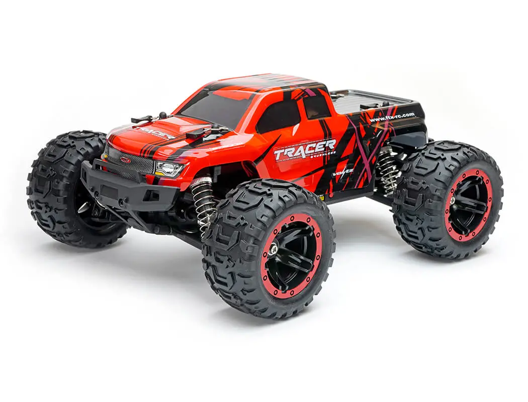 Tracer 1/16Th Electric Brushless 4Wd Monster Truck Ready To Run - Red 1
