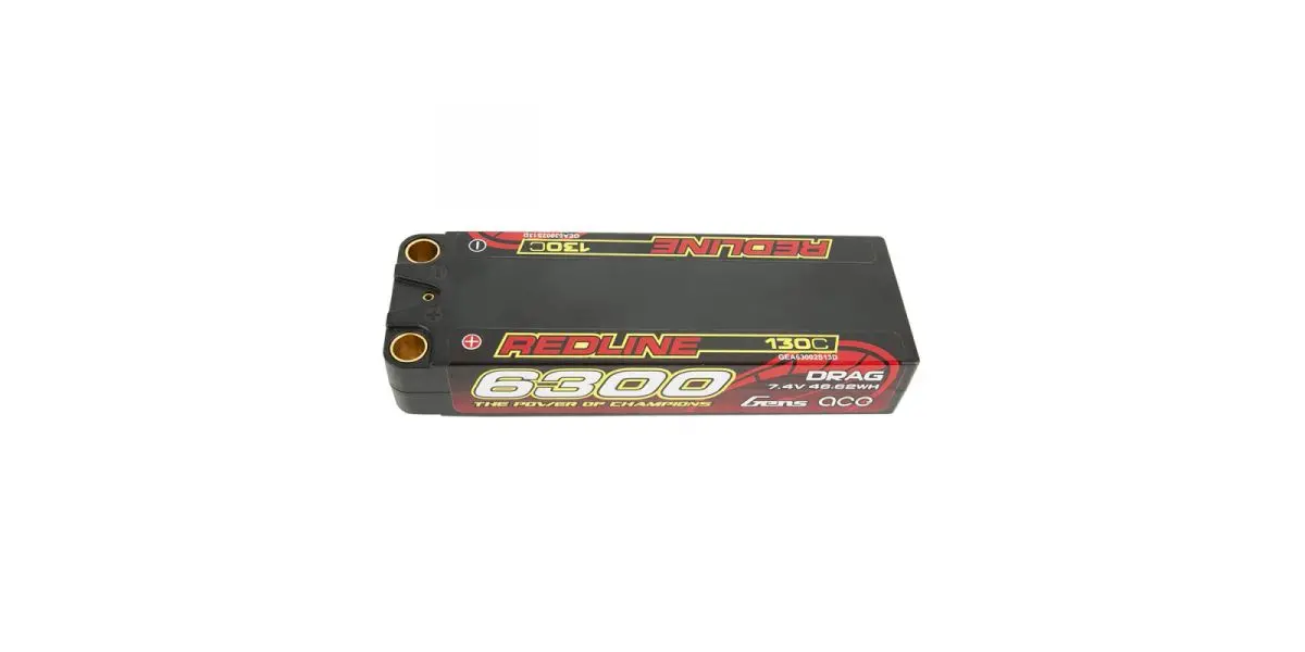 Redline Drag 2S Hv 7.4V 130C 6300Mah Lipo (8Mm) 1