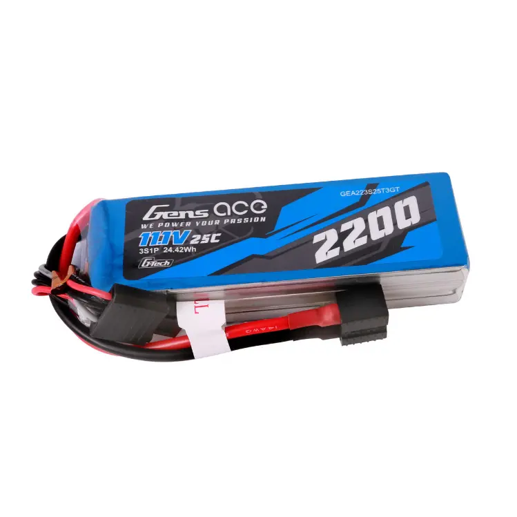 Gens Ace 2200Mah 11.1V 25C G-Tech Soft Case Lipo Battery - Gea223s25t3gt 1