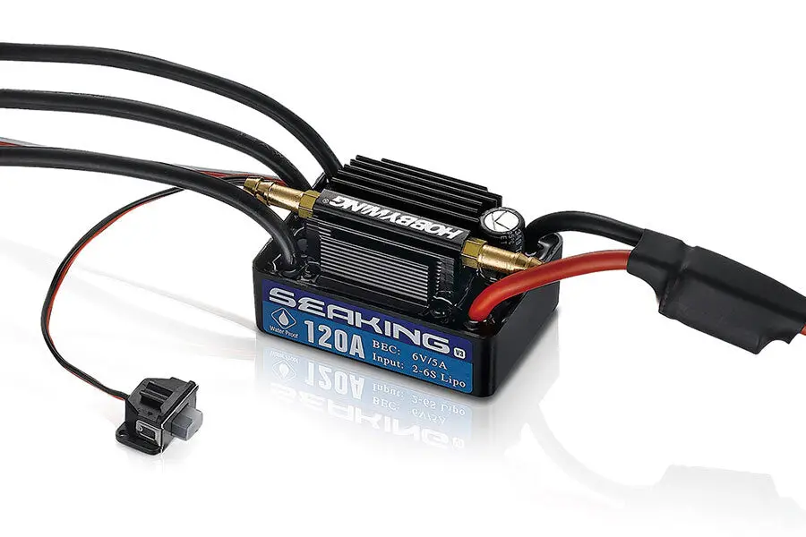 Hobbywing 120A-V3 Seaking Sensorless Wp Brushless Marine Esc - Hw30302360 1