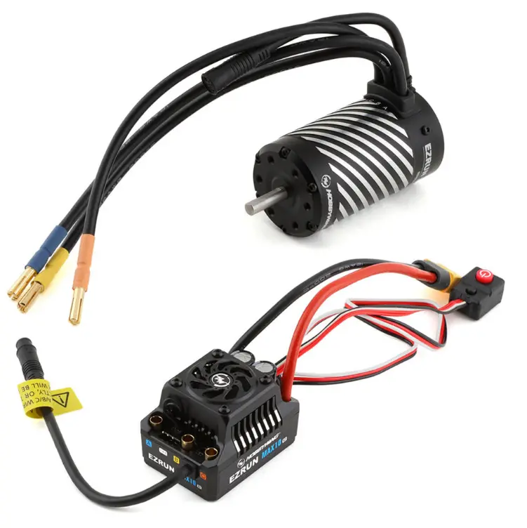 Hobbywing Ezrun Max10 4400Kv 3660Sd Sensored Brushless Motor & 140A Esc 5Mms 2-3S - Hw38020345 1