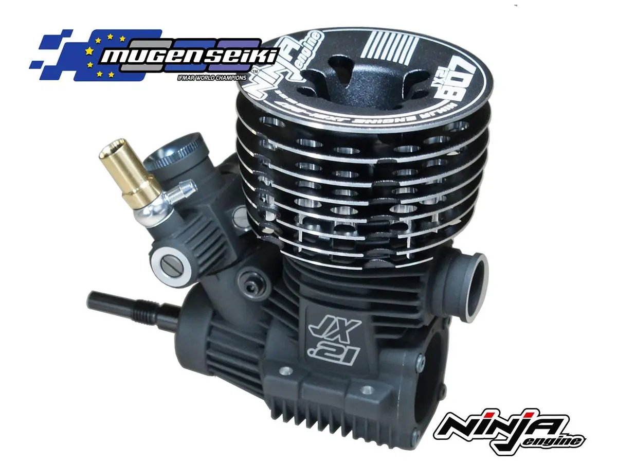 Jx21-B07 1/8Th Competition Engine Black Edition & Efra 2160 Pipe Combo 2
