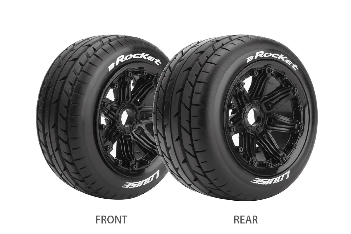 Louise B-Rocket 1:5 Rr Buggy Sport Tyre On Black Wheels 2Pcs - Lt3242b 1