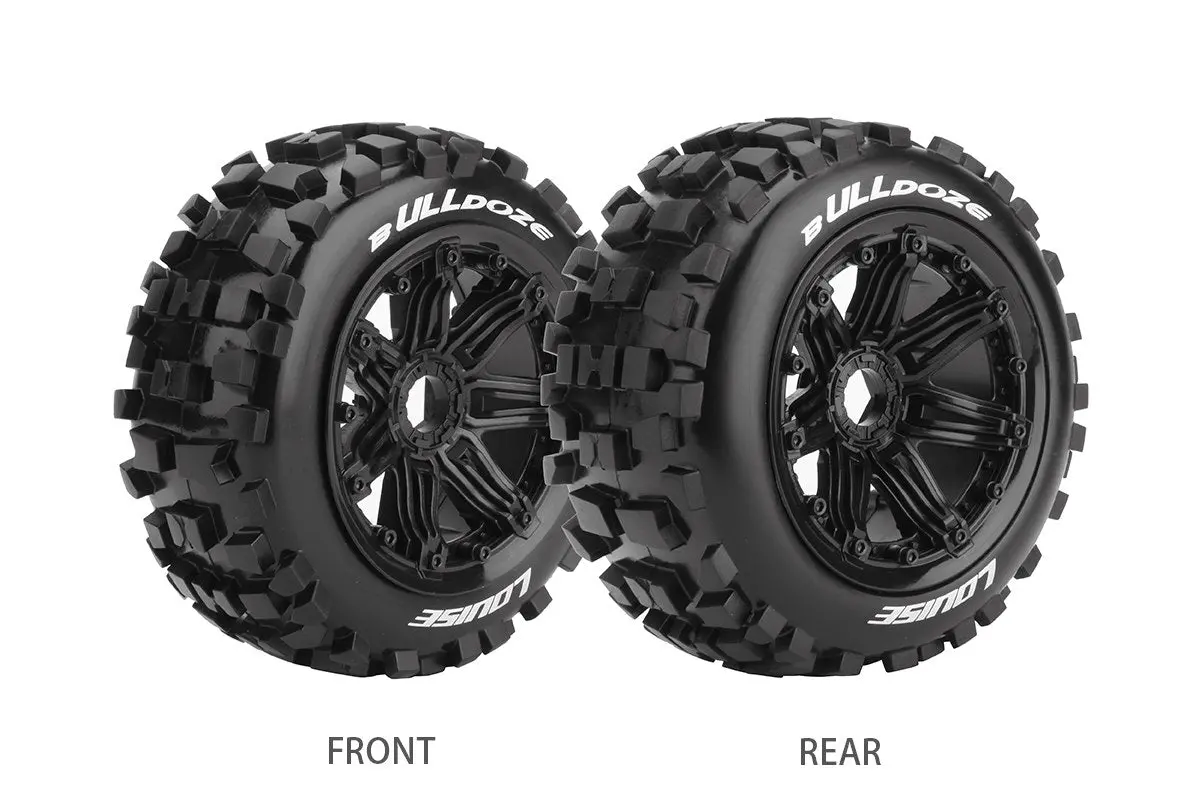 Louise B-Ulldoze 1:5 Baja Buggy Rr Sport Tyre On Black Wheel 2Pcs - Lt3244b 1