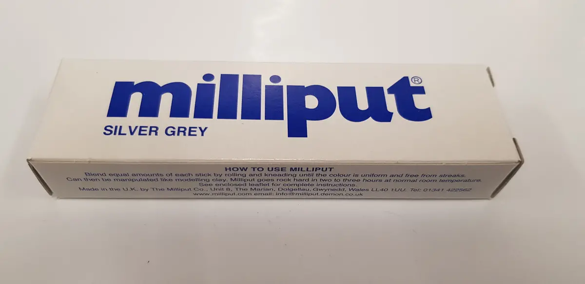 Milliput Siver/ Grey 2-Part Epoxy Putty 113.4G - Mpt-Silver 1