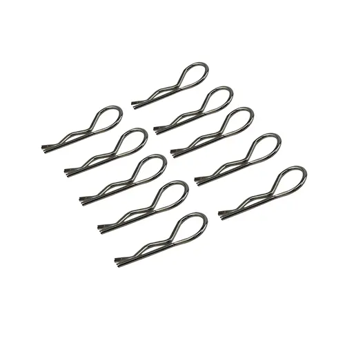 Rct 1/16 Body Clips Silver 10Pcs/Bag Dia: 1.0Mm - Rctel01004e 1