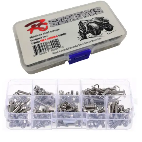 Rct Trx-4 82056-4 Stainless Steel Screw Set Box - Rctel03001 1