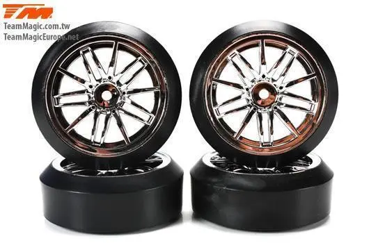 Team Magic Starlight Wheel With Drift Tyre 45° 4Pcs - Tmk7624sh 1