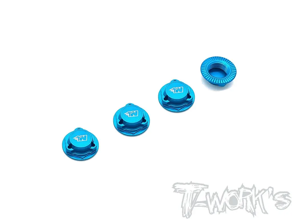 1/8Th Lightweight Self Locking Wheel Nut With Cover - Various Colours 2