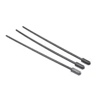 Tornado Antenna Tubes Black W/ Rubber Caps 3Pcs - Trc-31067 1
