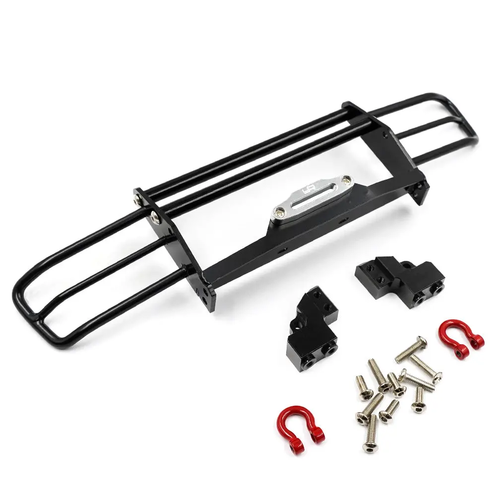 Yeah Racing Fr Bumper Black Aluminium For Traxxas Trx-4 2021 Ford Bronco - Yea-Trx4-101 1