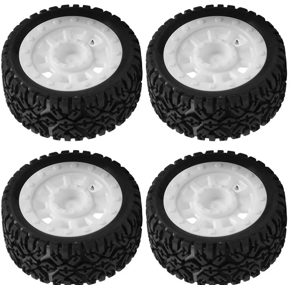 Udi Rubber Touring Tyres On White Wheels 4Pcs - U1601-005-A 1