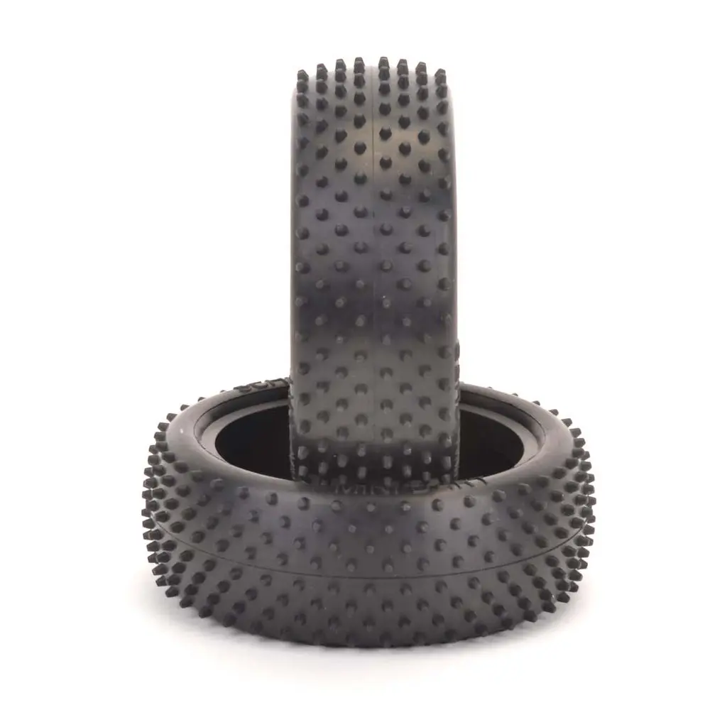 Mini Dart Front Silver 1/10Th Off Road Buggy Tyres - 1Pr 1
