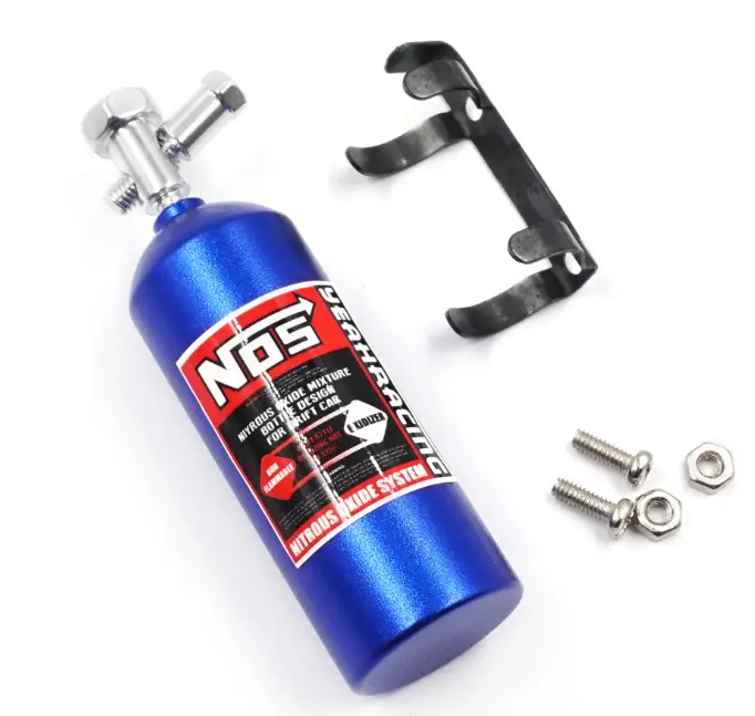 Yeah Racing 1:10 23G Nos Bottle Blue Aluminium Balance Weight W/ Mount - Yea-Ya-0429Bu 1