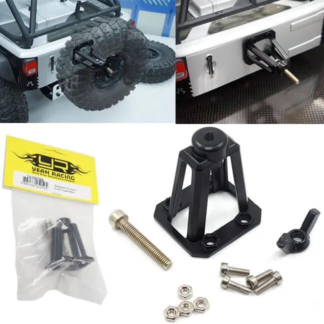 Yeah Racing 1:10 Spare Tyre Mount Steel Black - Yea-Ya-0457Bk 1