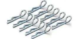 Absima Medium Body Clips Silver 10Pcs - Ab2440013 1