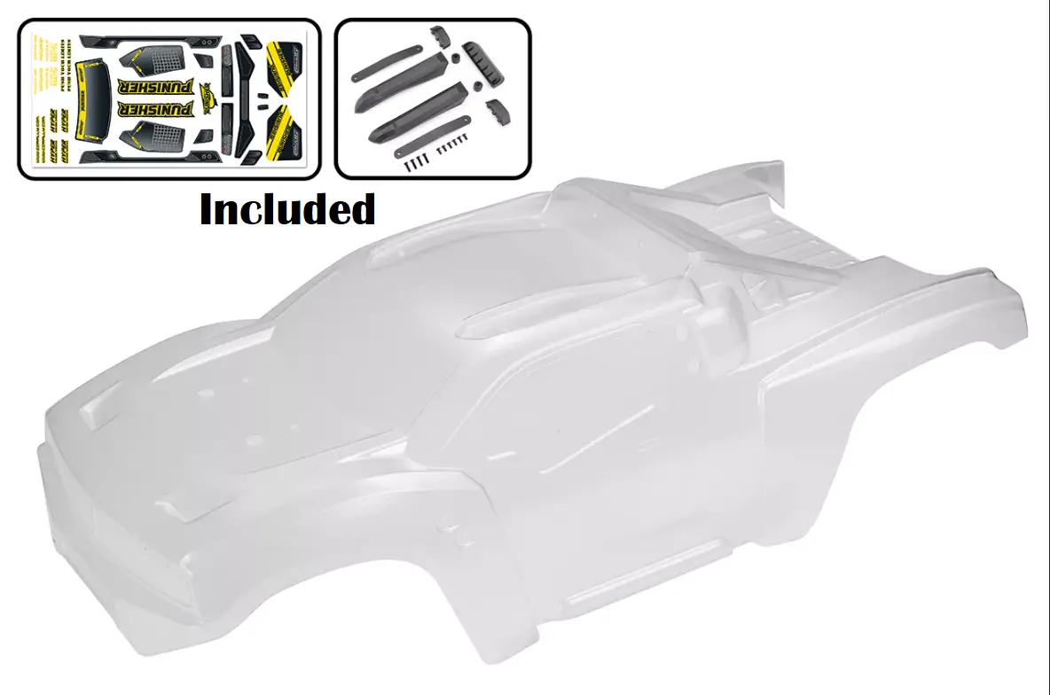 Team Corally Clear Body Shell Suit Punisher - C-00180-389 1