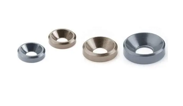 Ansmann 4Mm Countersunk Cup Washers Silver Alum.10Pcs - C203000129 1