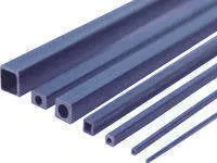 Me 2.5Mmx1m Square Carbon Fiber Tube W/ Round Hole 1Pc - Mecsrt2515 1