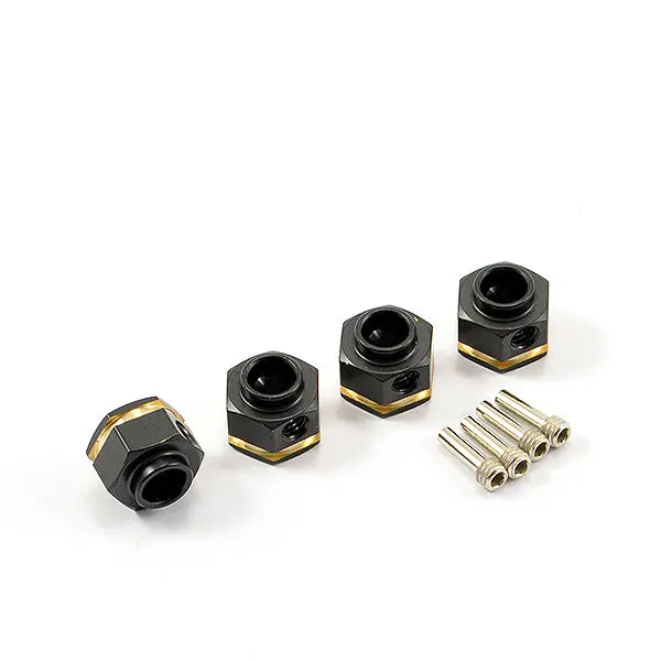 Trx-4 Brass Hex Wheel Hubs V2 +3Mm - 4Pcs 1