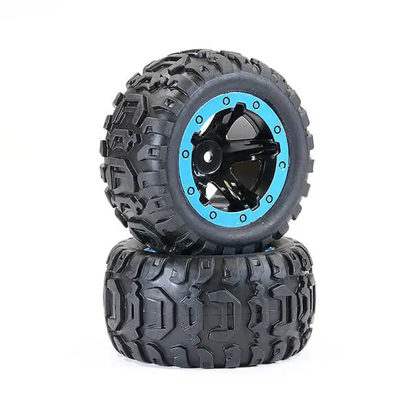 Tracer Monster Truck Blue Wheels Complete- 1 Pair 1