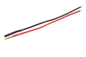2.0Mm Gold Connector, Male + Female, Silicon Wire 20Awg, 10Cm (1Pc) Gf-1050-001 1