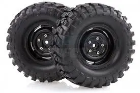 Hsp 1.9In Rc4 Soft Off-Road Crawler Tyres On Black Wheels 2Pcs - Hsp-68164 1