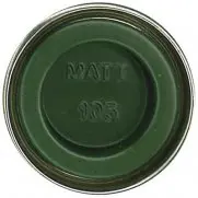 Humbrol No.105 Marine Green Matt Enamel 14Ml 1