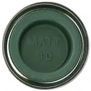 Humbrol No.30 Dark Green Matt Enamel 14Ml 1