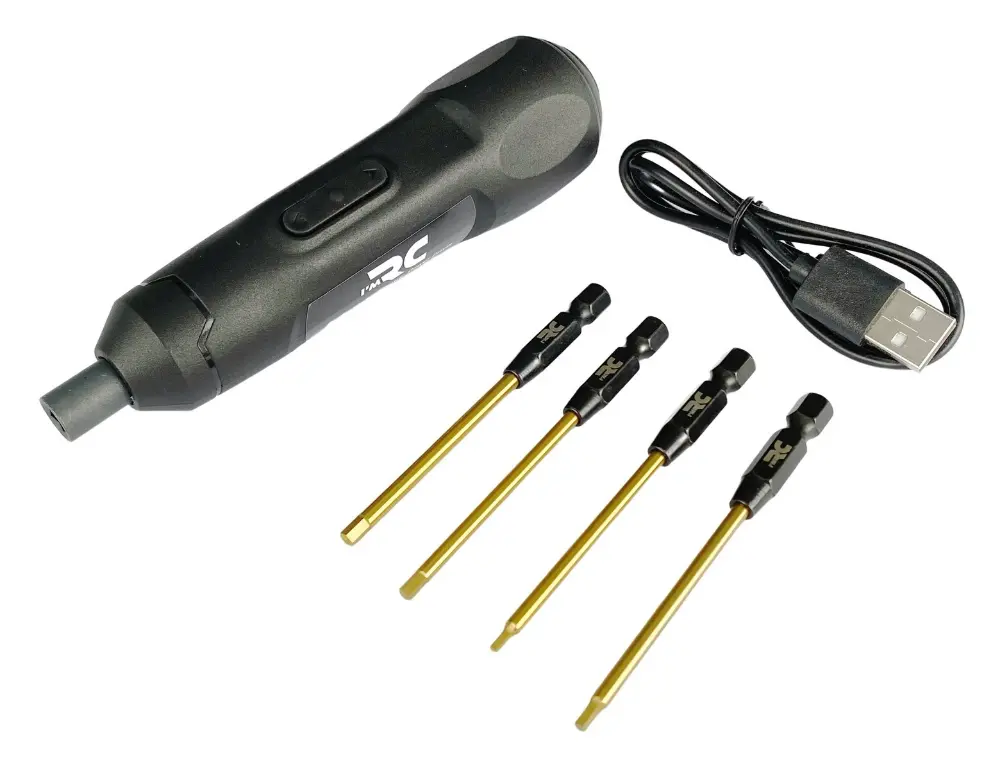 Imrc Professional Power Driver W/ 4Pcs Titanium Hex Tips 1.5/ 2.0/ 2.5/ 3.0Mm - Im141 1