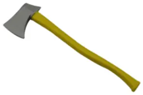 Rct Metal Axe - Yellow For 1/10 Rc Crawler - Rctsm01012 1