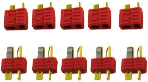 Rct T-Plug Deans Male And Female 5 Pairs- 10Pcs - Anti-Skid - Rctp01004 1