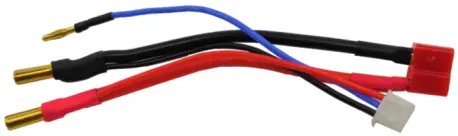 Rct Deans Battery Lead With 4Mm Bullets And 2S Charge Lead - Rctc07096 1