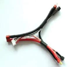 Rct Dual 7.4V Battery Charge Lead Adaptor Requires 4S Capable Charger - Rctc07097 1