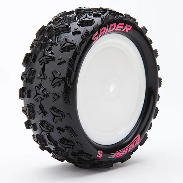 E-Spider 1/10Th 4Wd Front Soft Kyosho Hex 12Mm White - Pr 1