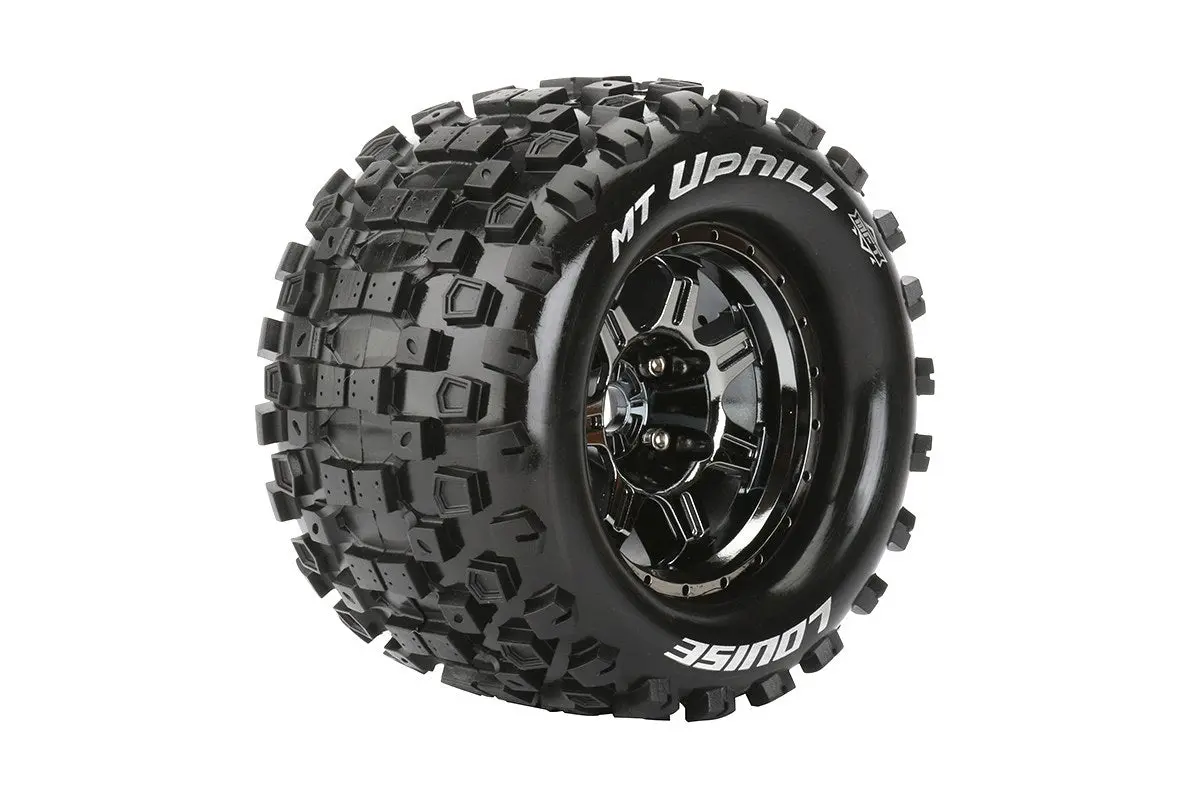 Louise Mt-Uphill 1:8 Monster Truck Wheel And Tyre Set 17Mm Hex 1/2In Offset 2Pcs - Lt3322bh 1