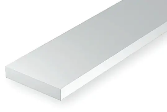 Evergreen 3.2X3.2X600mm White Styrene Strips 10Pcs - Eg386 1