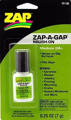 Zap Green Medium Brush-On Ca Glue 0.25Oz - Pt-100 1